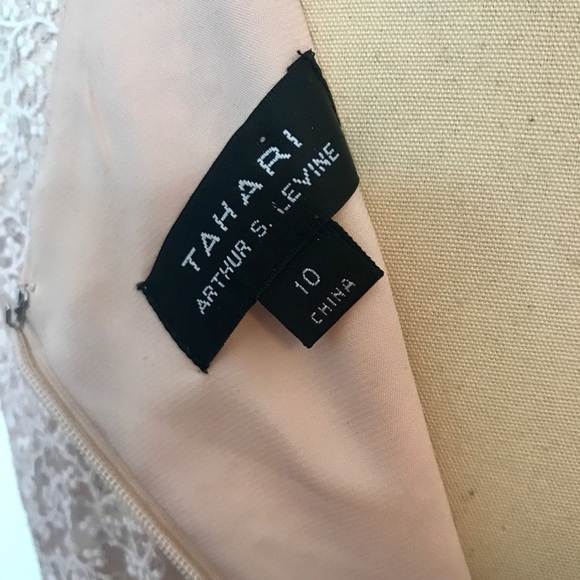 Tahari ASL Embroidery Lace Flare Dress - Picture 4 of 6